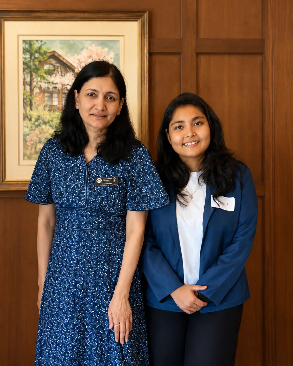 Sonia with a young girl supported through anti-trafficking efforts